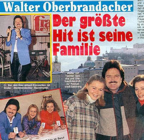 Walter Oberbrandacher mit Familie